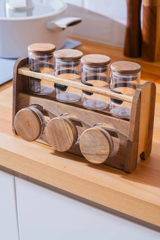 Acar Calix 7’li Standlı Baharatlık Takımı